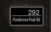 292 Ponderosa Peak Rd | Custom House Number Sign