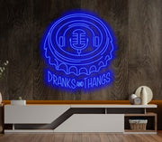 Dranks and Thangs | LED Neon Sign