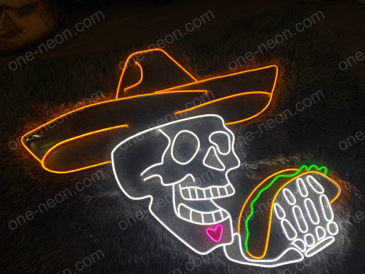 Skull & Tacos | LED Neon Sign