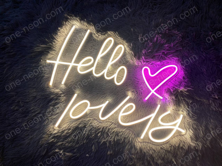 Hello Lovely | LED Neon Sign