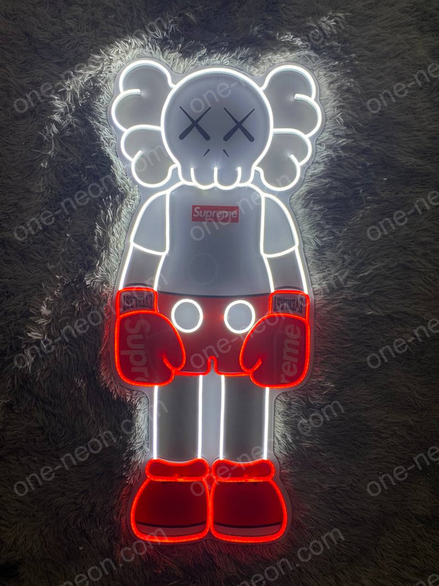 KAWS Supreme | LED Neon Sign (UV Printed)