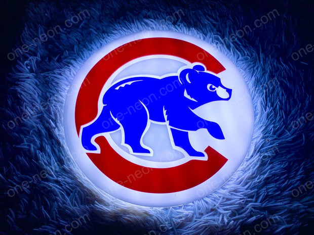 Chicago Cubs | Edge Lit Acrylic Signs