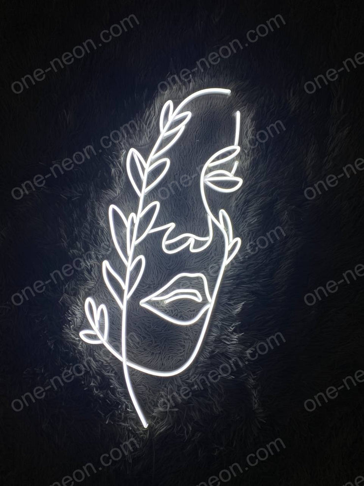 Face Line Art | LED Neon Sign