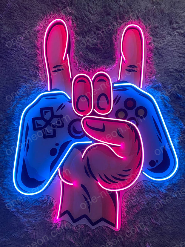 Hard Game | Neon Acrylic Artwork