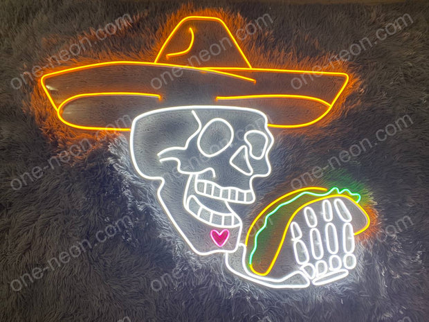 Skull & Tacos | LED Neon Sign