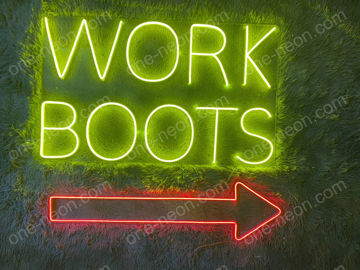Work Boots | LED Neon Sign