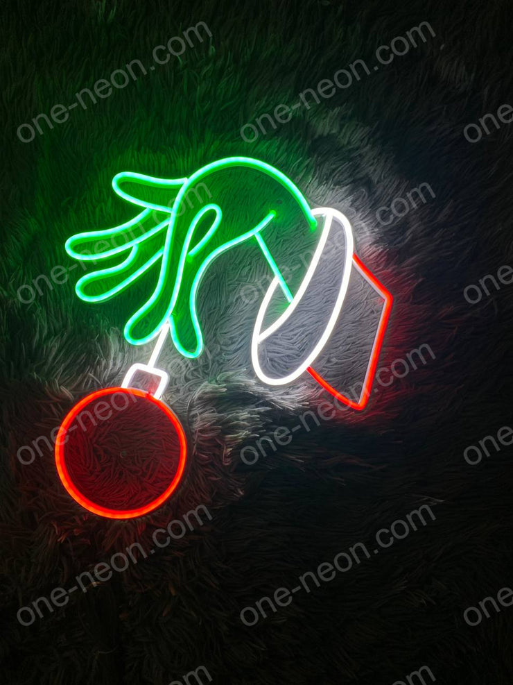 Grinch Hand | LED Neon Sign