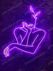 Woman Line Art | LED Neon Sign