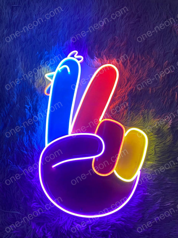 Peace Hand | LED Neon Sign