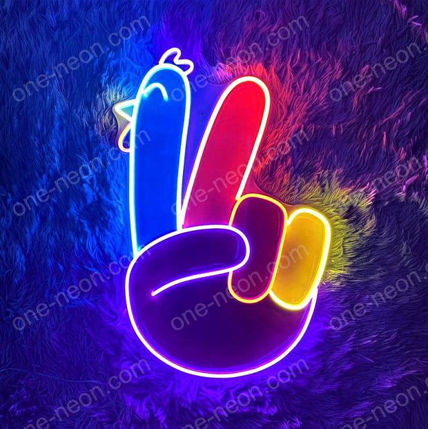 Peace Hand | LED Neon Sign