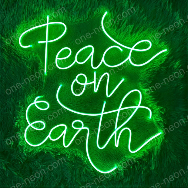 Peace On Earth | LED Neon Sign