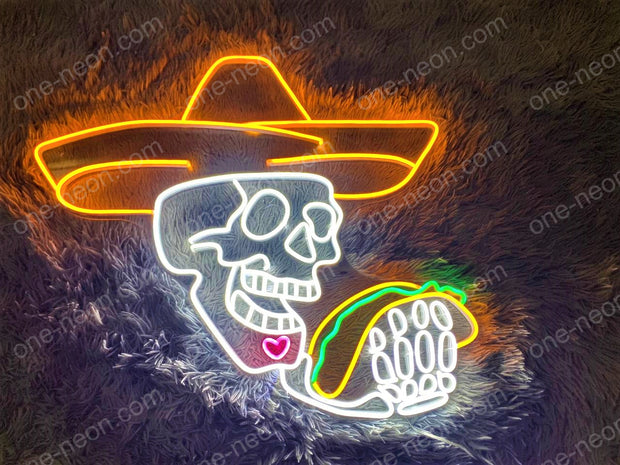 Skull & Tacos | LED Neon Sign