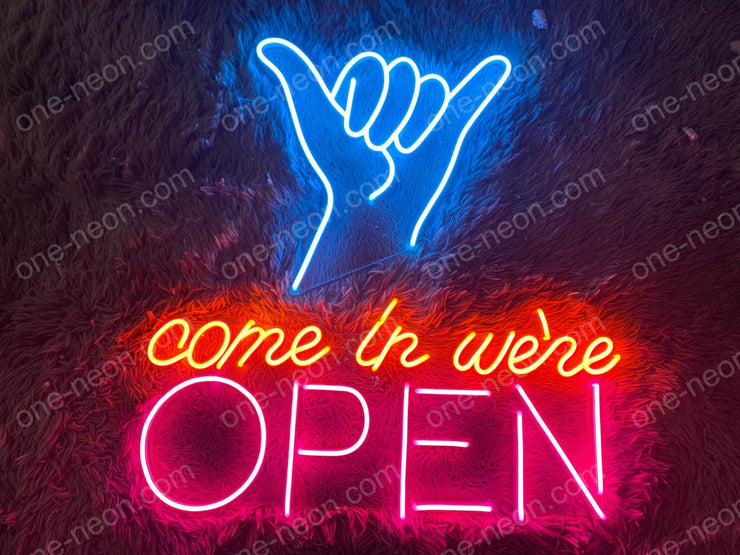 Come In We're Open | LED Neon Sign