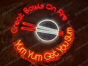 Great Bowls On Fire | LED Neon Sign