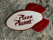 Pizza Planet | Edge Lit Acrylic Signs
