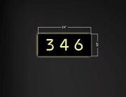 344 346 348 | Custom House Number Sign