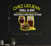 CHEZ LES JEAN GRILL & BAR | LED Neon Sign