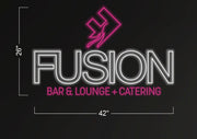 FUSION BAR LOUGNE + CATERING | LED Neon Sign