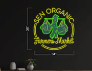 Sen Organic Farmers Market | LED Neon Sign