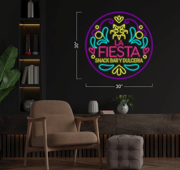 La Fiesta Snack Bar Y Dulceria  | LED Neon Sign