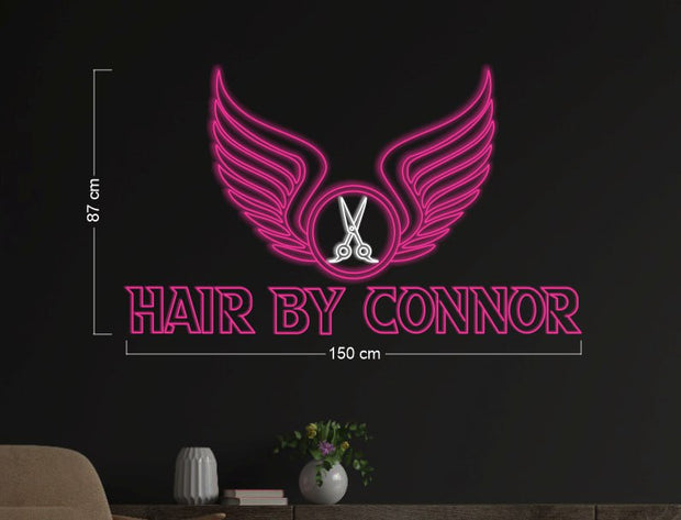 Hair By Connor | LED Neon Sign