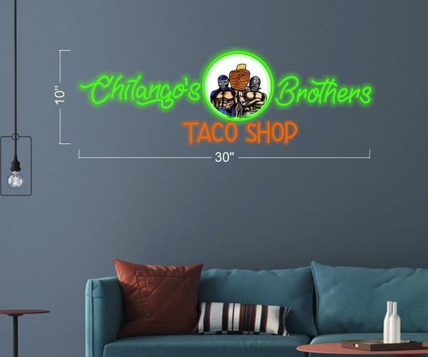Chitango's Brothers Taco Shop | LED Neon Sign