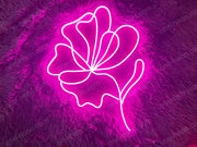 Flower Line Art | LED Neon Sign