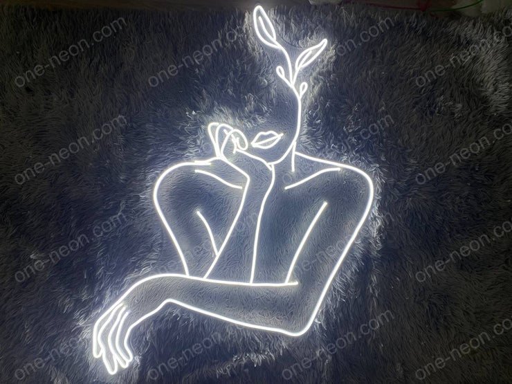 Woman Line Art | LED Neon Sign