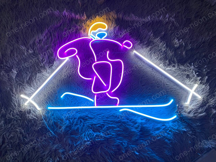 Skier | LED Neon Sign