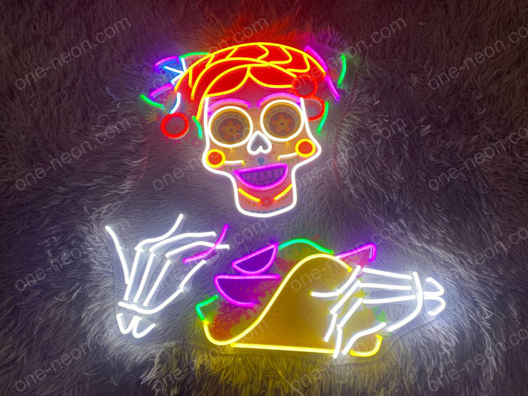 Taco Calavera | LED Neon Sign