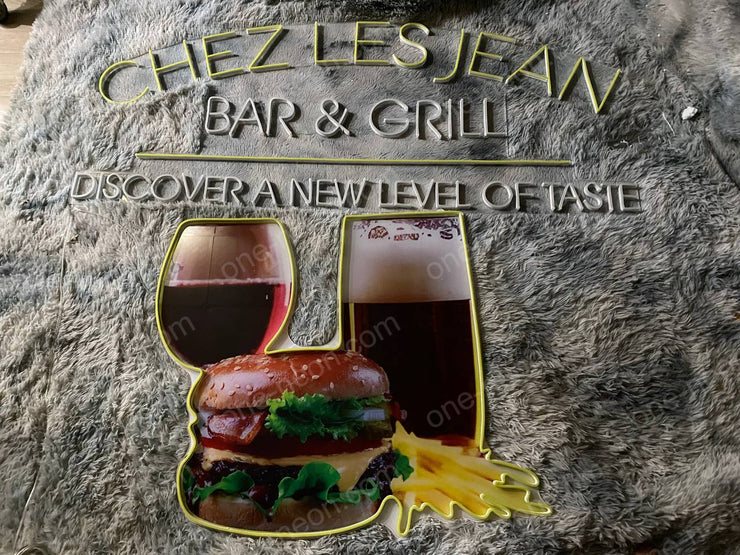 CHEZ LES JEAN GRILL & BAR | LED Neon Sign