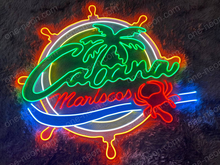 Cabana Mariscos Logo | LED Neon Sign