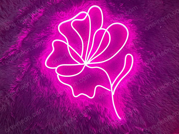Flower Line Art | LED Neon Sign