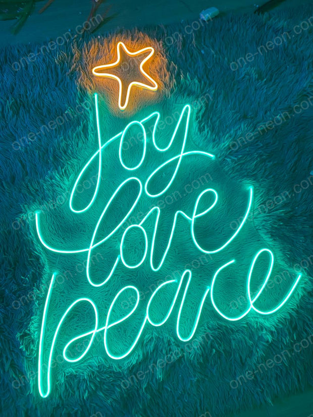 Joy Love Peace | LED Neon Sign