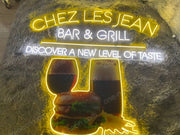 CHEZ LES JEAN GRILL & BAR | LED Neon Sign