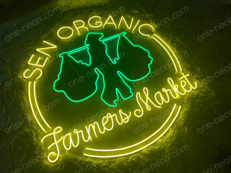 Sen Organic Farmers Market | LED Neon Sign