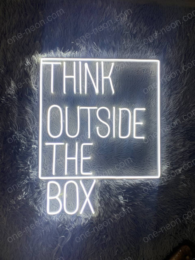 Think Outside The Box | LED Neon Sign