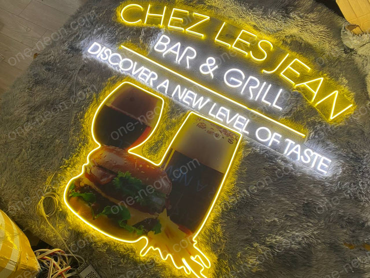 CHEZ LES JEAN GRILL & BAR | LED Neon Sign