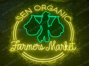 Sen Organic Farmers Market | LED Neon Sign