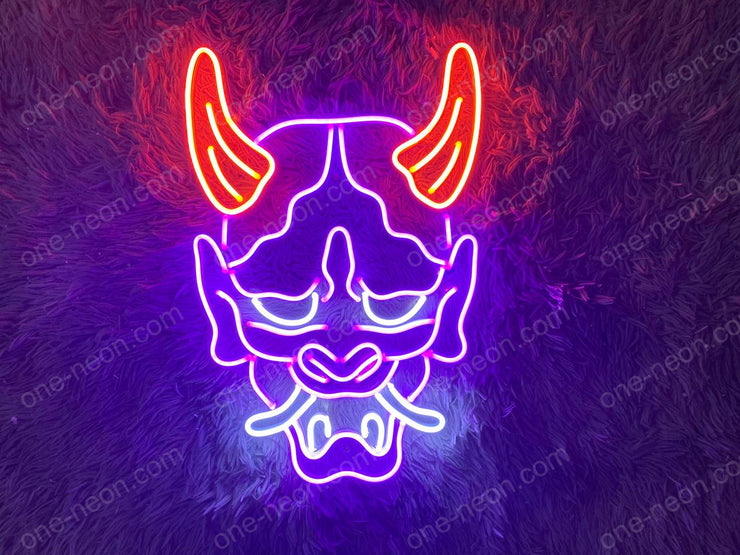 Oni Mask | LED Neon Sign