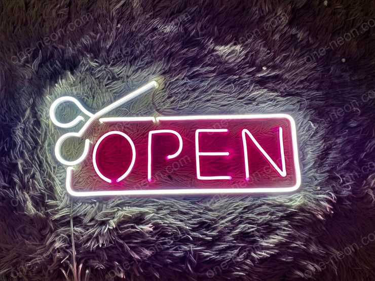 Open With Scissors | LED Neon Sign