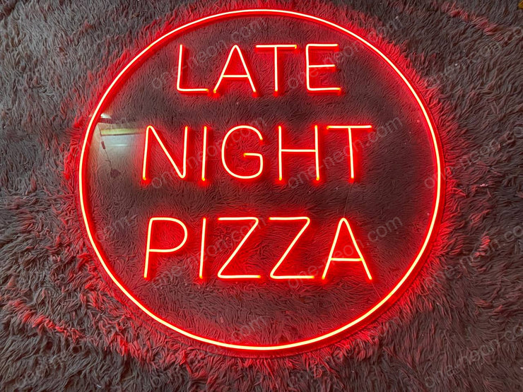 Late Night Pizza | LED Neon Sign