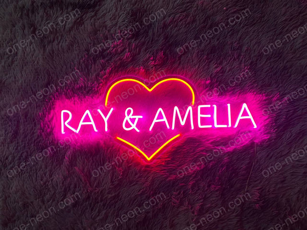 Ray & Amelia | LED Neon Sign