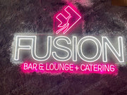 FUSION BAR LOUGNE + CATERING | LED Neon Sign