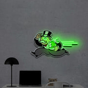 Robber Baron | Neon Acrylic Artwork