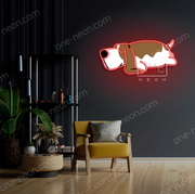 Basset Hound Sleeping | LED Neon Sign