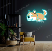 Husky Sleeping | LED Neon Sign