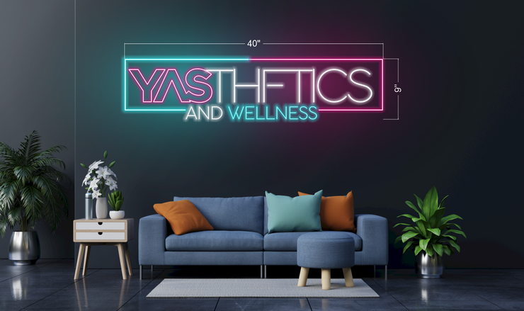 YASTHETICS AND WELLNESS | LED Neon Sign