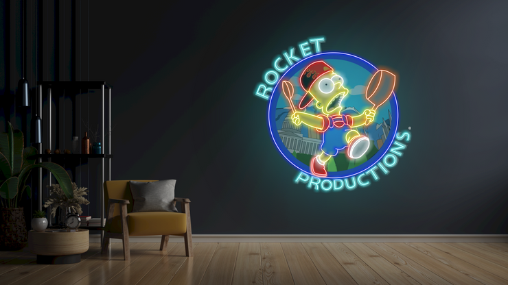 Simpson - Rocket Productions | LED Neon Sign