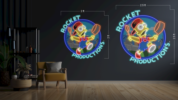 Simpson - Rocket Productions | LED Neon Sign